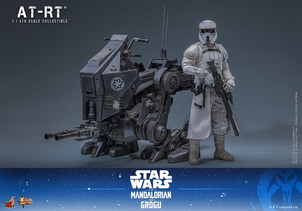 Star Wars: The Mandalorian & Grogu Movie Masterpiece Action Figure Set 1/6 Imperial Remnant AT-RT Driver & AT-RT 60 cm - Hot Toys Action Figures