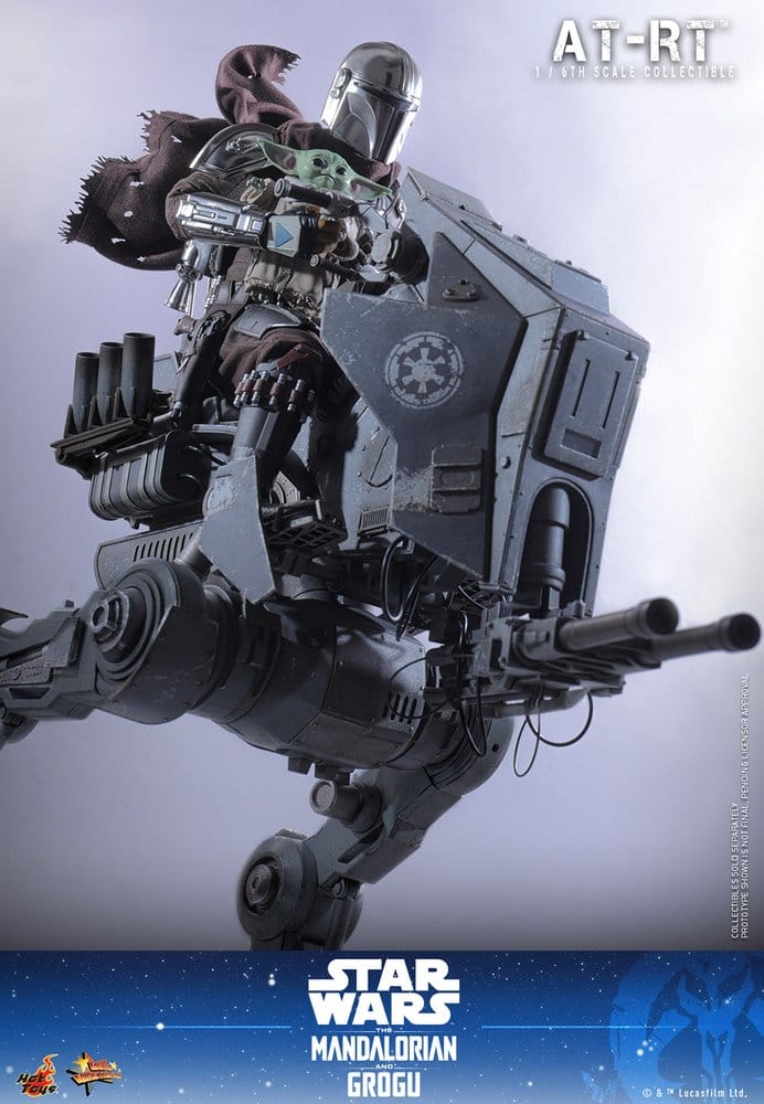 Star Wars: The Mandalorian & Grogu Movie Masterpiece Action Figure Set 1/6 Imperial Remnant AT-RT Driver & AT-RT 60 cm - Hot Toys Action Figures