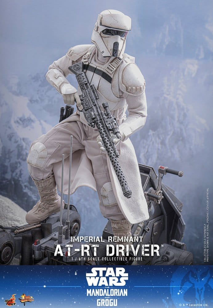 Star Wars: The Mandalorian & Grogu Movie Masterpiece Action Figure 1/6 Imperial Remnant AT-RT Driver 30 cm - Hot Toys Action Figures