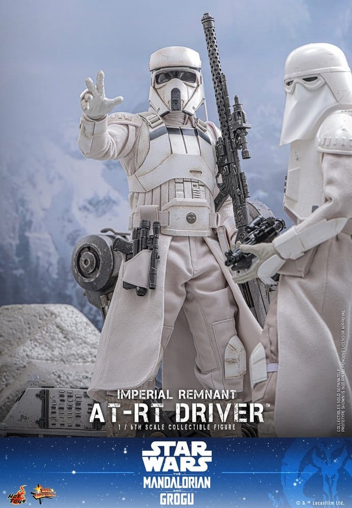 Star Wars: The Mandalorian & Grogu Movie Masterpiece Action Figure 1/6 Imperial Remnant AT-RT Driver 30 cm - Hot Toys Action Figures