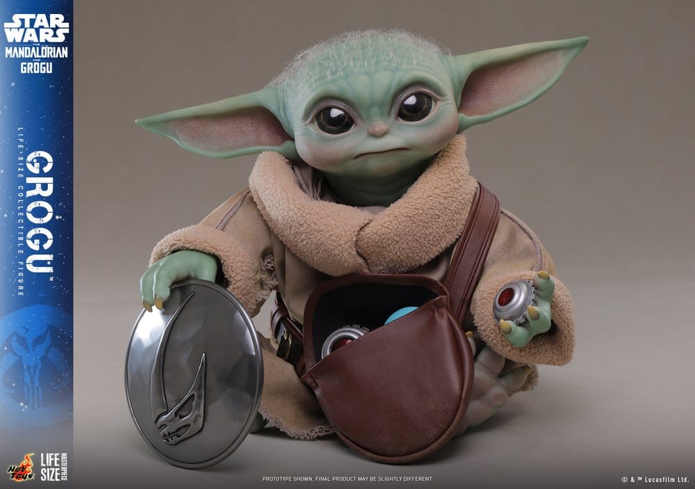 Star Wars: The Mandalorian & Grogu Life-Size Figure Grogu 38 cm - Hot Toys Action Figures