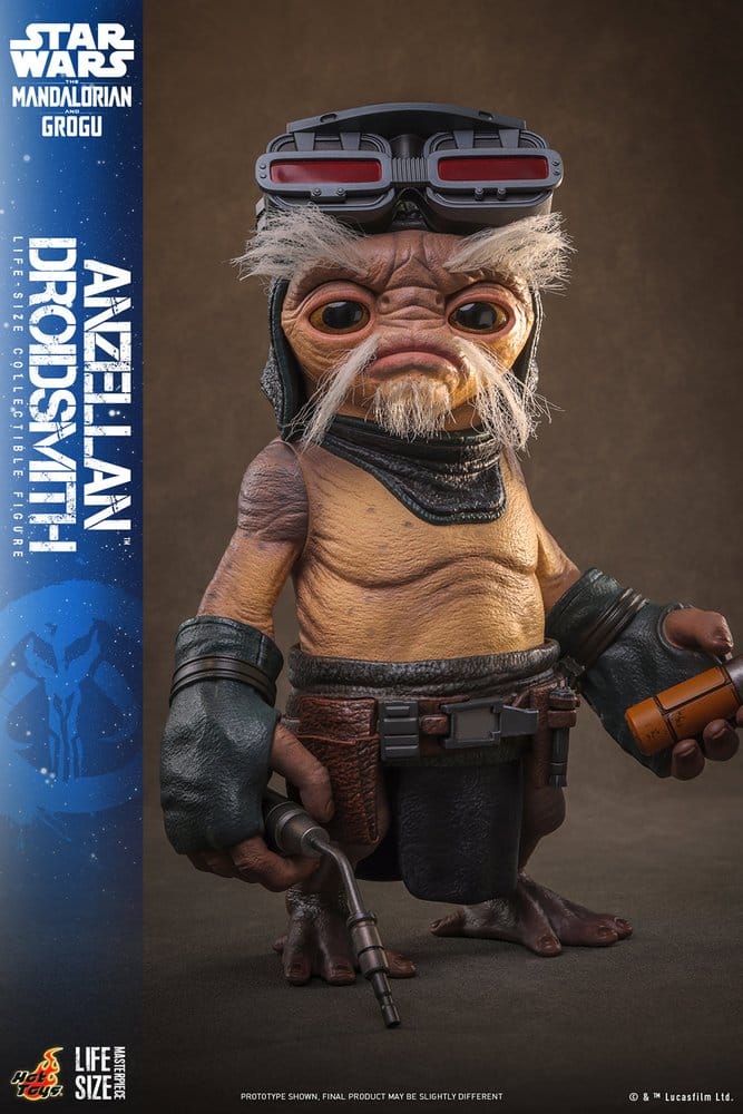 Star Wars: The Mandalorian & Grogu Life-Size Figure Anzellan Droidsmith 27 cm - Hot Toys Lifesize Statues
