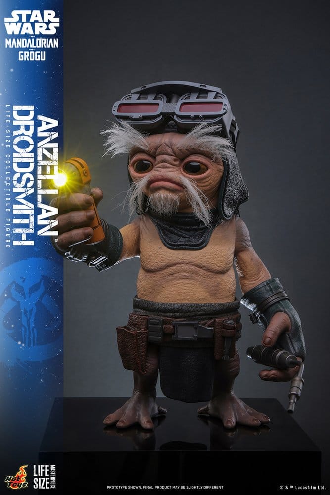 Star Wars: The Mandalorian & Grogu Life-Size Figure Anzellan Droidsmith 27 cm - Hot Toys Lifesize Statues