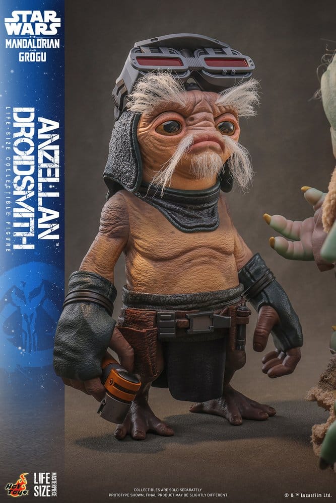 Star Wars: The Mandalorian & Grogu Life-Size Figure Anzellan Droidsmith 27 cm - Hot Toys Lifesize Statues