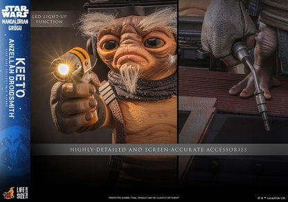 Star Wars: The Mandalorian & Grogu Life-Size Masterpiece Life-Size Figure Keeto (Anzellan Droidsmith) 26 cm - Hot Toys Lifesize Statues