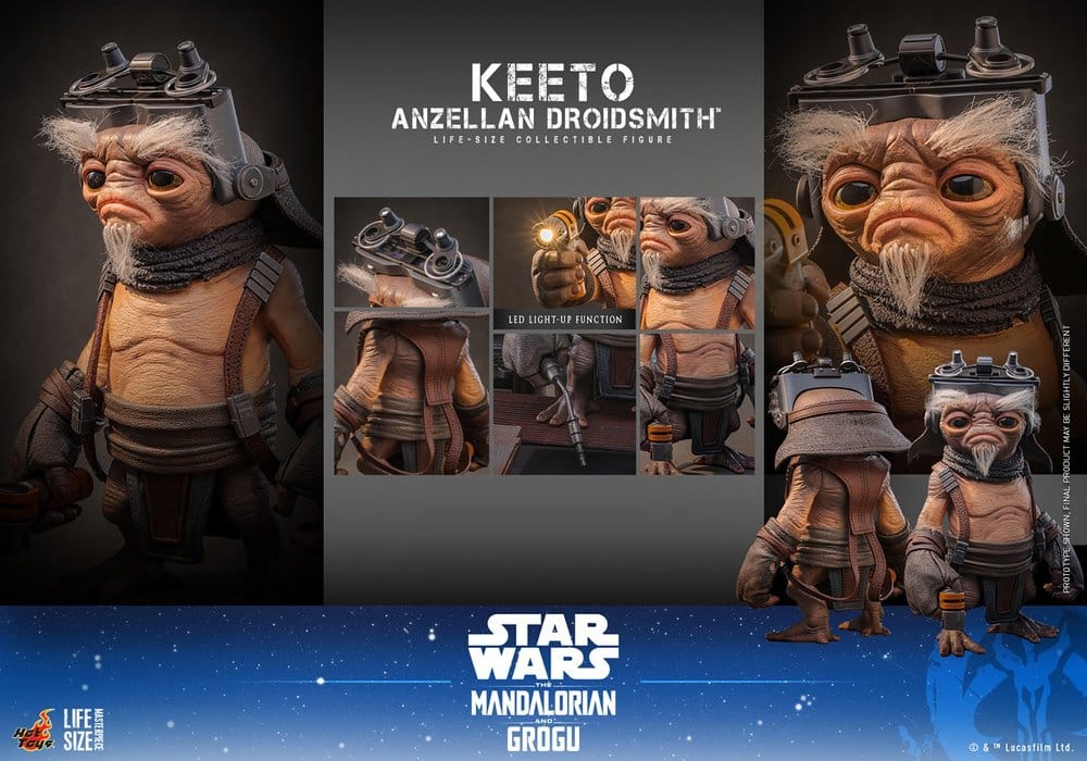 Star Wars: The Mandalorian & Grogu Life-Size Masterpiece Life-Size Figure Keeto (Anzellan Droidsmith) 26 cm - Hot Toys Lifesize Statues