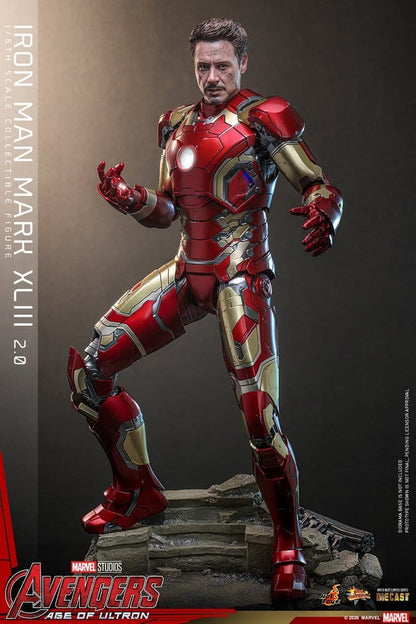 Avengers: Age of Ultron Movie Masterpiece Diecast Action Figure 1/6 Iron Man Mark XLIII (2.0) 32 cm - Hot Toys Action Figures