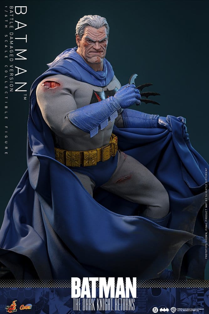 Batman: The Dark Knight Returns Comic Masterpiece Action Figure 1/6 Batman (Battle Damaged Version) 32 cm - Hot Toys Action Figures