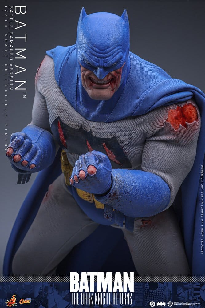 Batman: The Dark Knight Returns Comic Masterpiece Action Figure 1/6 Batman (Battle Damaged Version) 32 cm - Hot Toys Action Figures