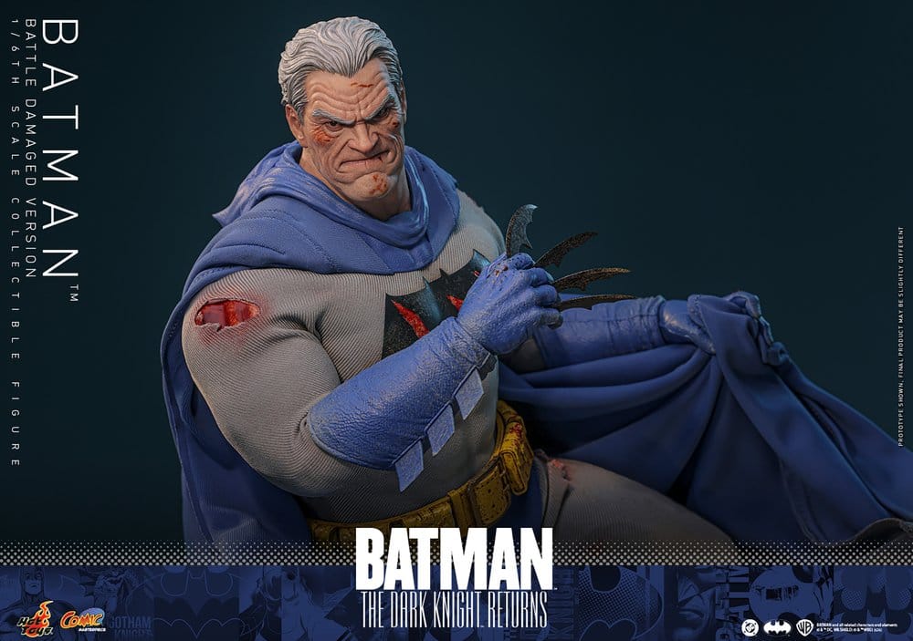 Batman: The Dark Knight Returns Comic Masterpiece Action Figure 1/6 Batman (Battle Damaged Version) 32 cm - Hot Toys Action Figures