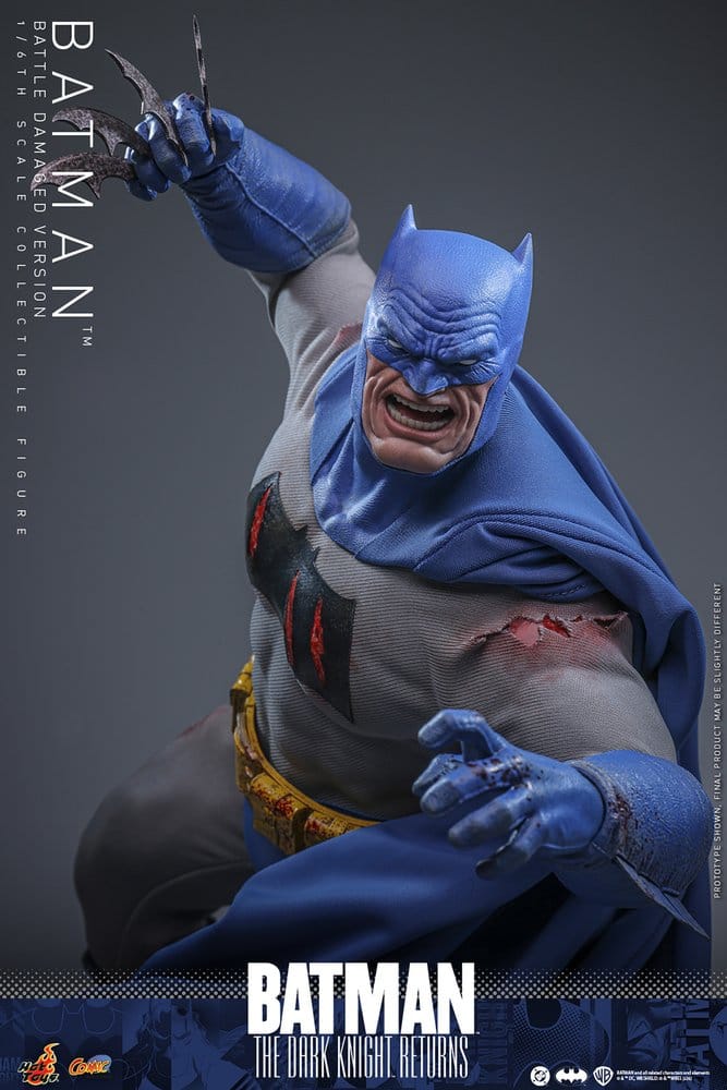 Batman: The Dark Knight Returns Comic Masterpiece Action Figure 1/6 Batman (Battle Damaged Version) 32 cm - Hot Toys Action Figures