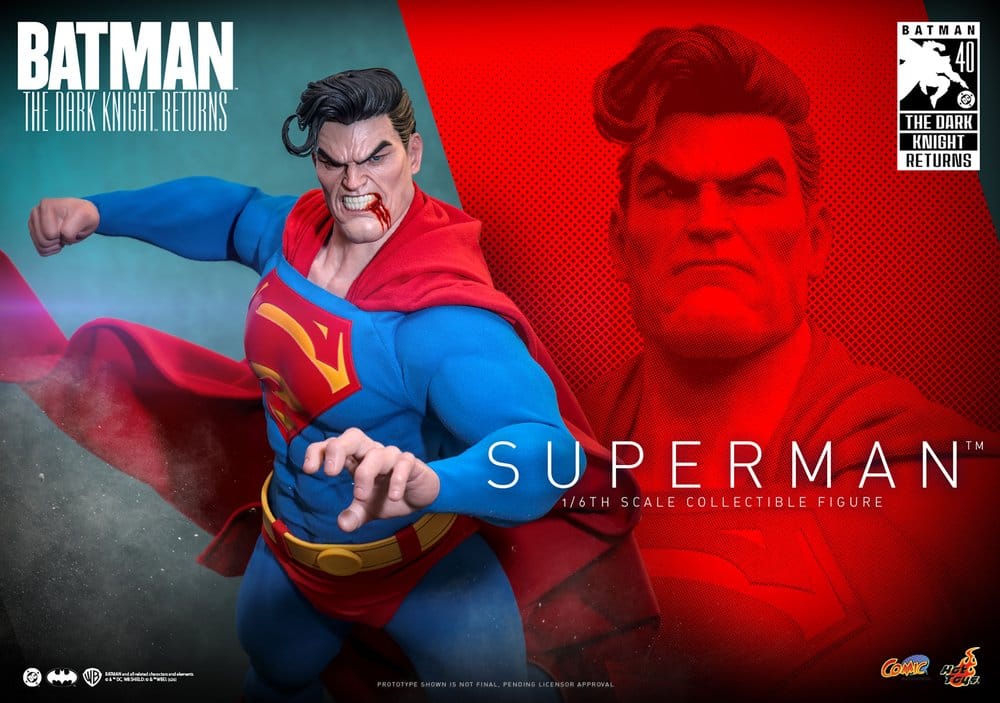 Batman: The Dark Knight Returns Comic Masterpiece Action Figure 1/6 Superman 34 cm - Hot Toys Action Figures