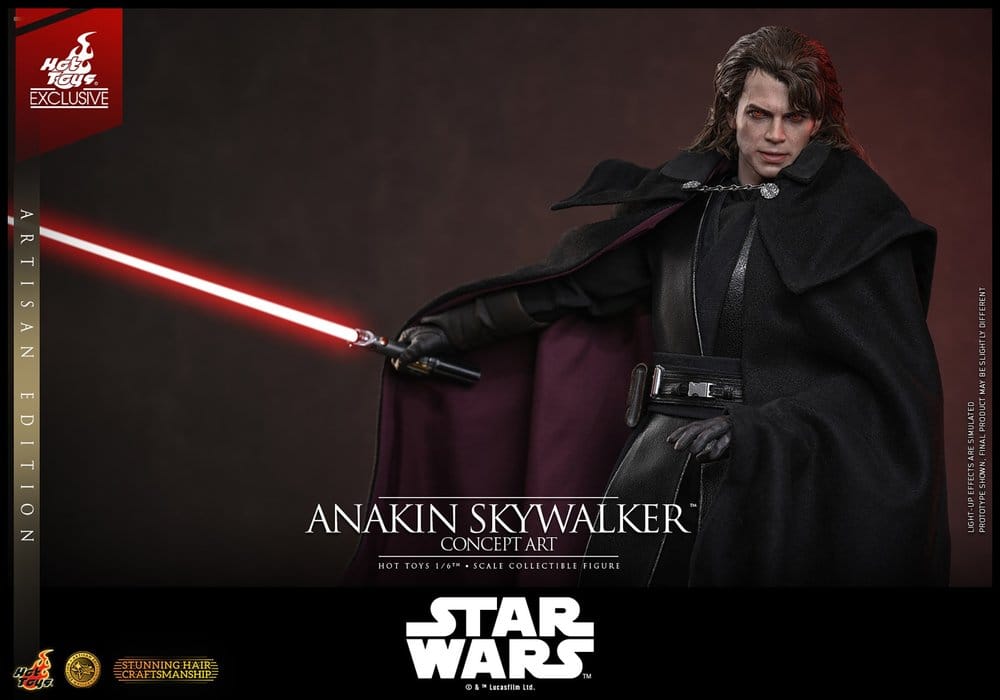 Star Wars Episode III: Revenge Of The Sith Movie Masterpiece Action Figure 1/6 Anakin Skywalker (Concept Art Version) (Artisan Edition) Hot Toys Exclusive