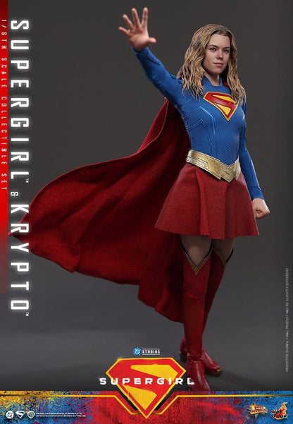 DC Comics Movie Masterpiece Action Figure Set Supergirl & Krypto 28 cm - Hot Toys Action Figures