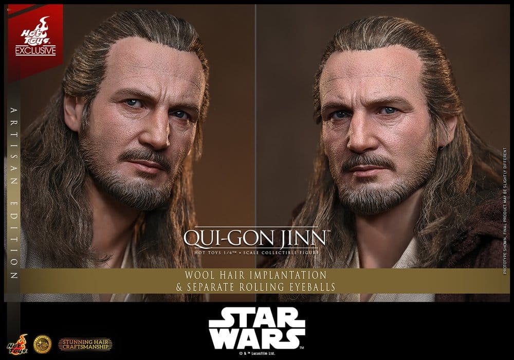 Star Wars: The Phantom Menace Movie Masterpiece Action Figure 1/6 Qui-Gon Jinn (Artisan Edition) Hot Toys Exclusive