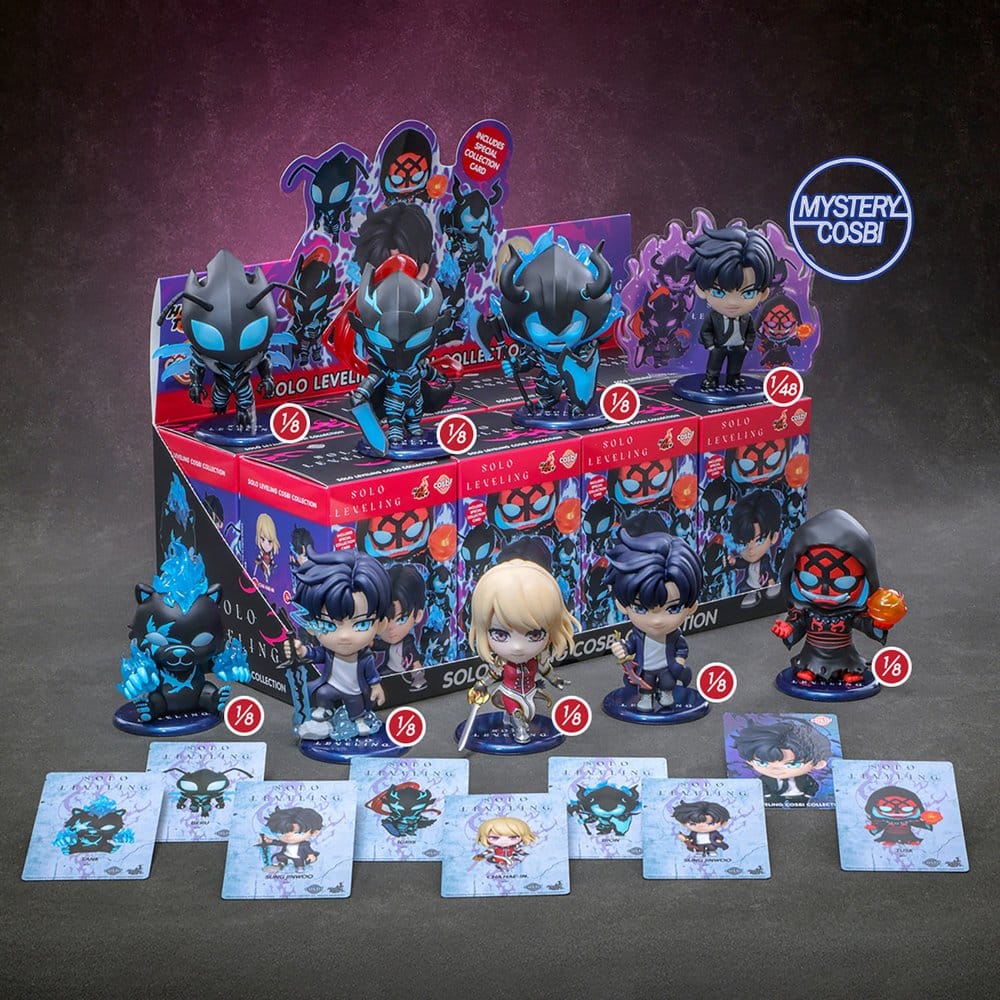 Solo Leveling Cosbi Mini Figures 11 cm Blind Box Display Box Qty 8 - Hot Toys Blind Boxes