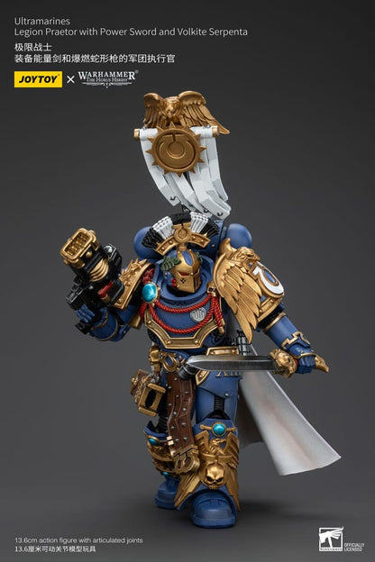 Warhammer The Horus Heresy Action Figure 1/18 Ultramarines Legion Praetor with Power Sword and Volkite Serpenta 20 cm - Joy Toy Action figures