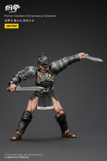 Strife Action Figure 1/18 Roman Gladiator Dimachaerus Gladiator 11 cm - Joy Toy (CN) Action Figures