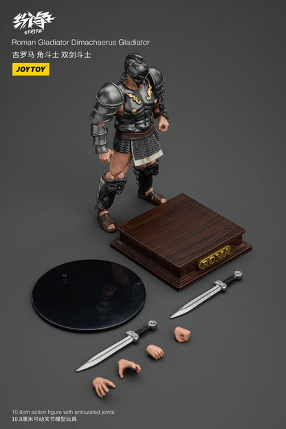 Strife Action Figure 1/18 Roman Gladiator Dimachaerus Gladiator 11 cm - Joy Toy (CN) Action Figures