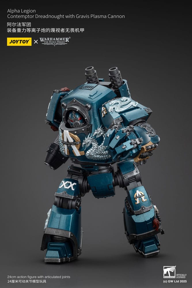 Warhammer The Horus Heresy Action Figure Alpha Legion Contemptor Dreadnought with Gravis Plasma Cannon 25 cm - Joy Toy Action figures