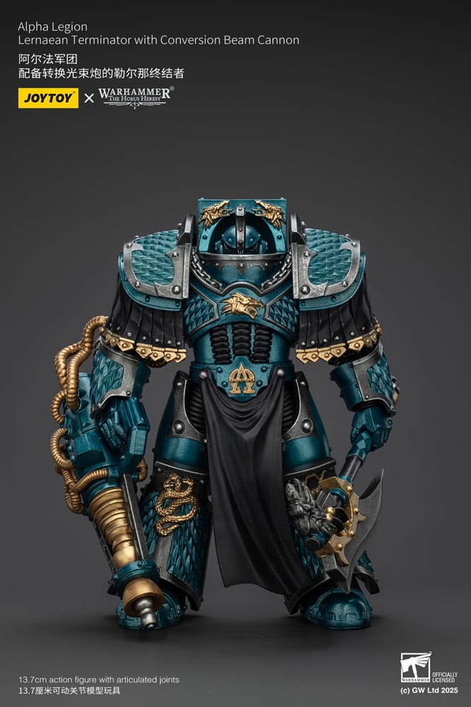 Warhammer The Horus Heresy Action Figure Alpha Legion Lernaean Terminator with Conversion Beam Cannon 20 cm - Joy Toy Action Figures