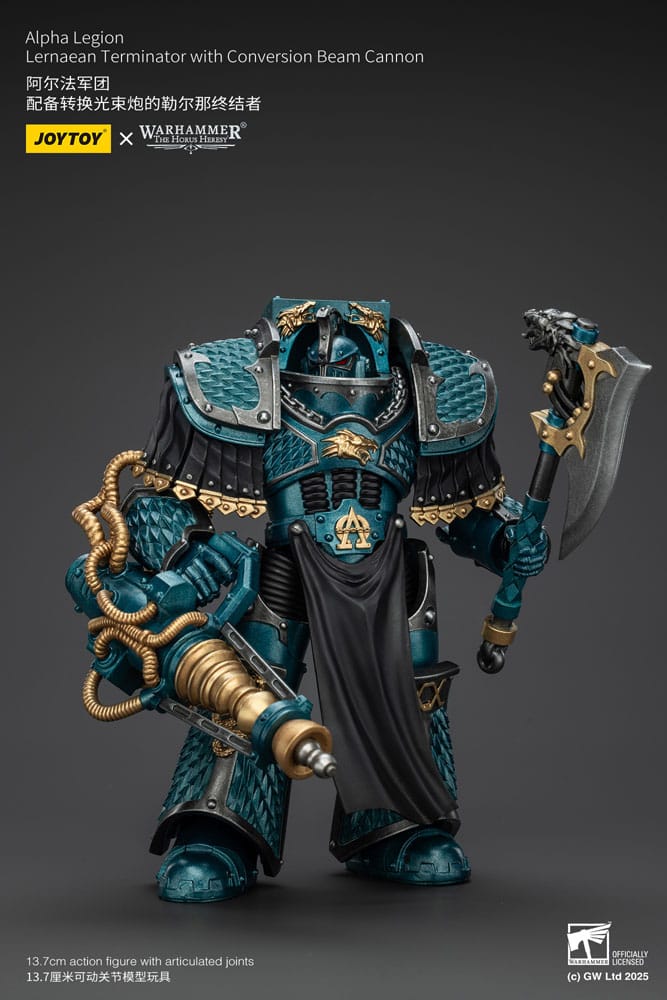 Warhammer The Horus Heresy Action Figure Alpha Legion Lernaean Terminator with Conversion Beam Cannon 20 cm - Joy Toy Action Figures