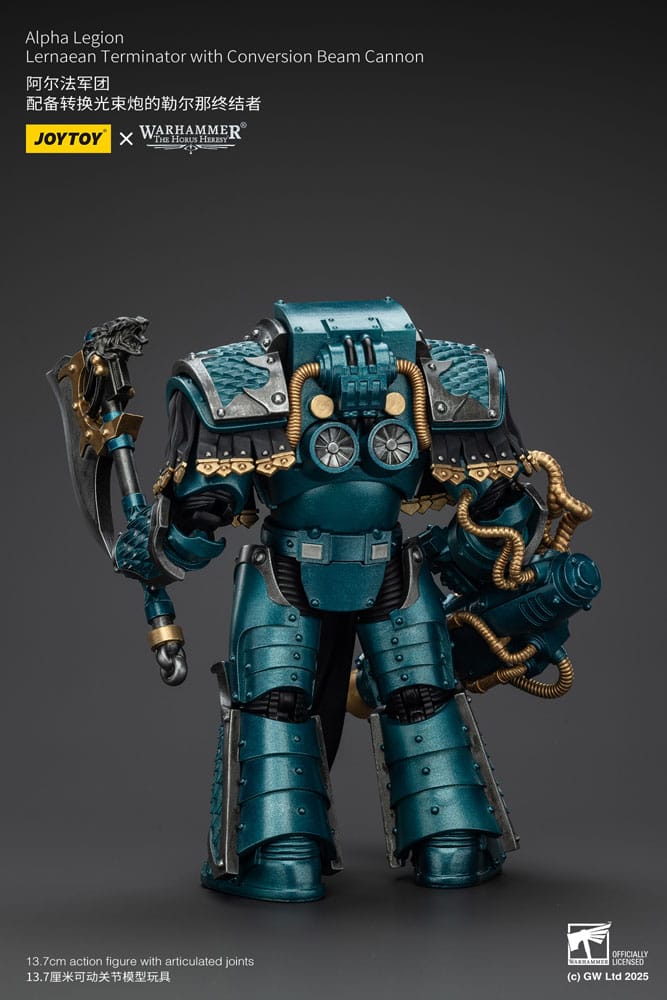 Warhammer The Horus Heresy Action Figure Alpha Legion Lernaean Terminator with Conversion Beam Cannon 20 cm - Joy Toy Action Figures
