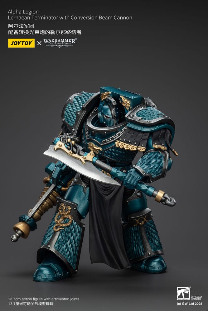 Warhammer The Horus Heresy Action Figure Alpha Legion Lernaean Terminator with Conversion Beam Cannon 20 cm - Joy Toy Action Figures