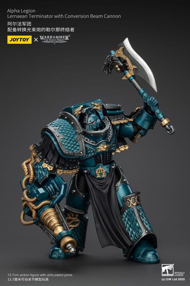 Warhammer The Horus Heresy Action Figure Alpha Legion Lernaean Terminator with Conversion Beam Cannon 20 cm - Joy Toy Action Figures
