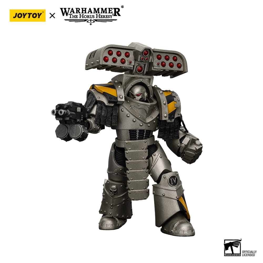 Warhammer The Horus Heresy Action Figure 1/18 lron Warriors Tyrant Siege Master Terminator with Rocket launcher 14 cm - Joy Toy Action Figures