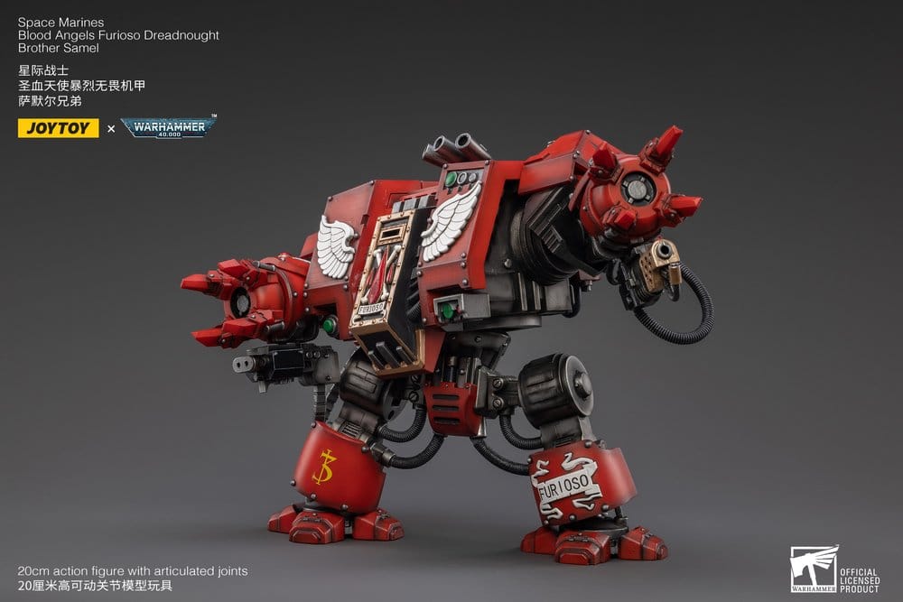Warhammer 40,000 Action Figure Blood Angels Furioso Dreadnought Brother Samel 20 cm - Joy Toy Action Figures