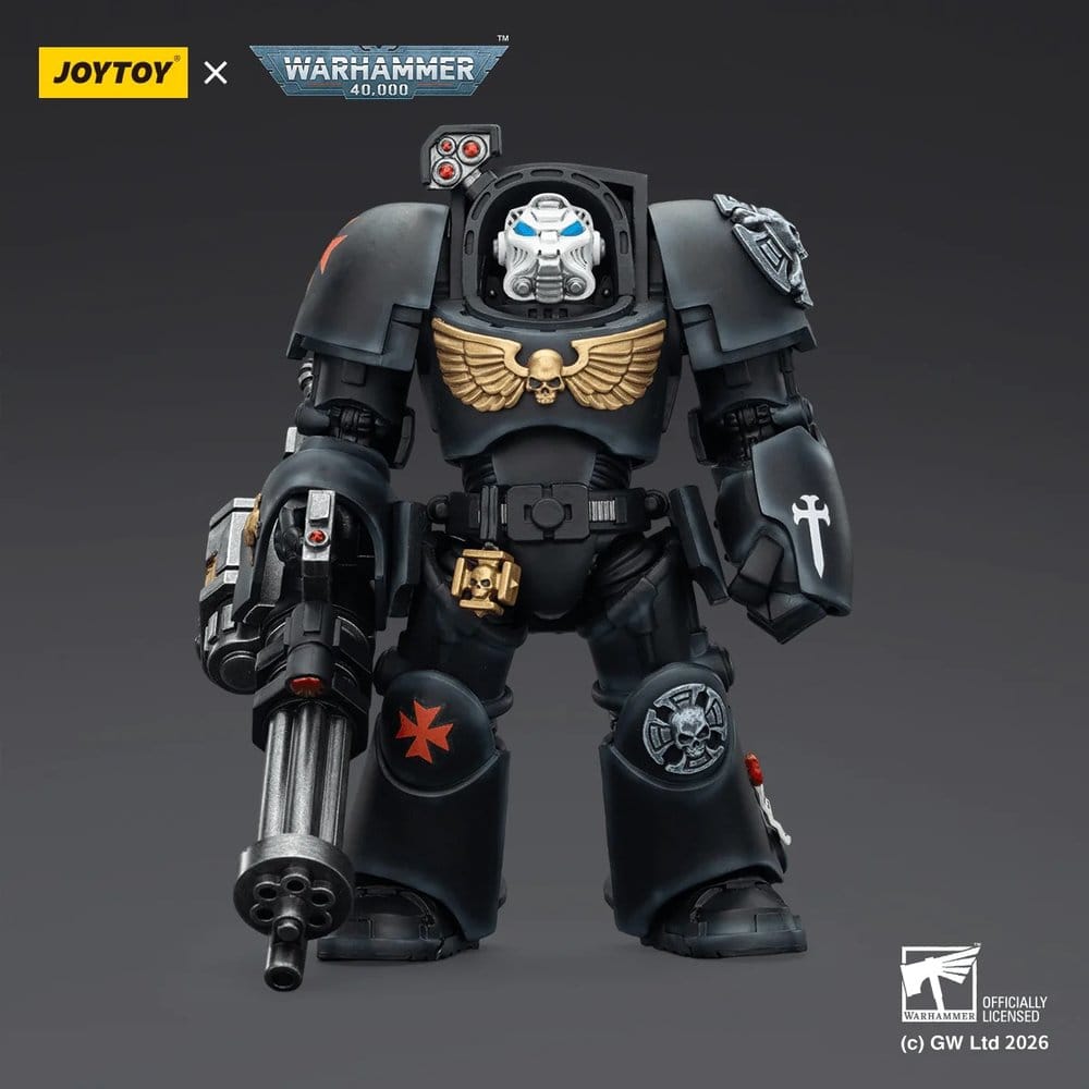 Warhammer 40,000 Action Figure Black Templars Terminator 3 with Power Fist and Storm Bolter 14 cm - Joy Toy Action Figures