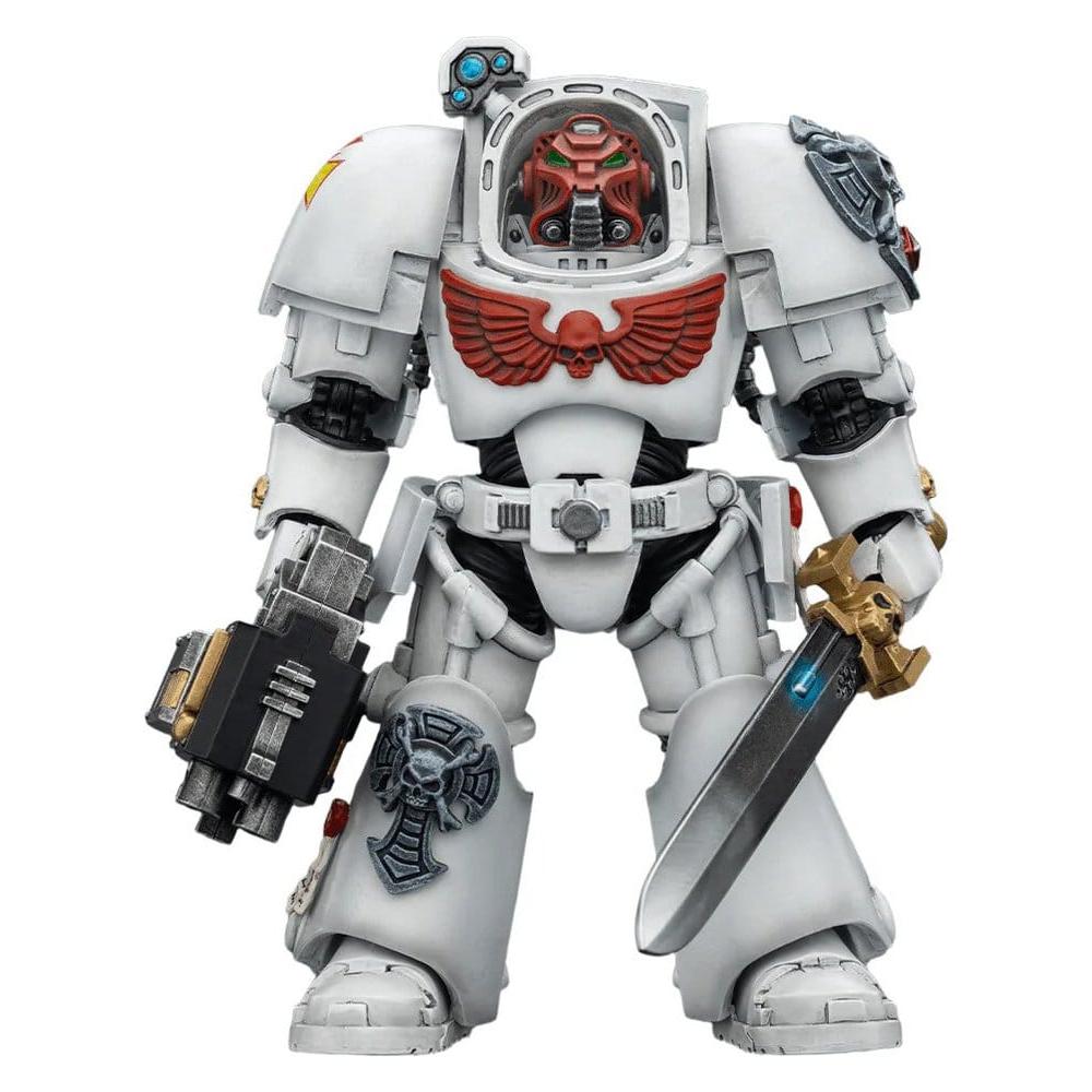 Warhammer 40,000 Action Figure White Scars Terminator 1 with Power Sword and Storm Bolter 14 cm - Joy Toy Action Figures