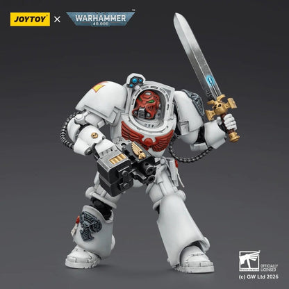 Warhammer 40,000 Action Figure White Scars Terminator 1 with Power Sword and Storm Bolter 14 cm - Joy Toy Action Figures
