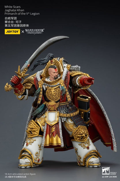 Warhammer The Horus Heresy Action Figure White Scars Jaghatai Khan Primarch of the Vth Legion 19 cm