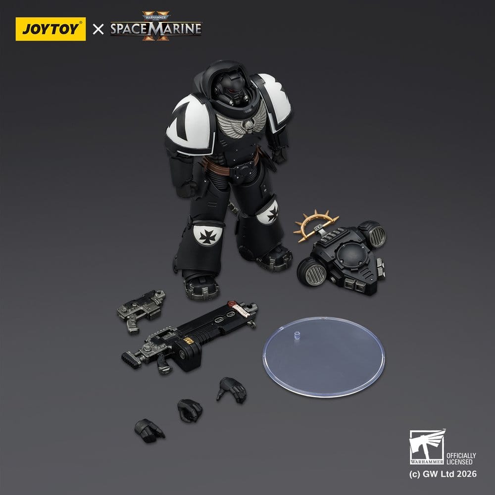 Warhammer 40,000 Action Figure Game Edition Black Templars Heavy Intercessor 13 cm - Joy Toy Action Figures