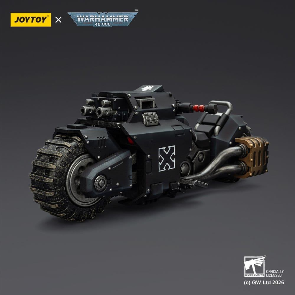 Warhammer 40,000 Raider-pattern Combat Bike Raven Guard with twin-linked bolt rifles 22 cm - Joy Toy Action Figures