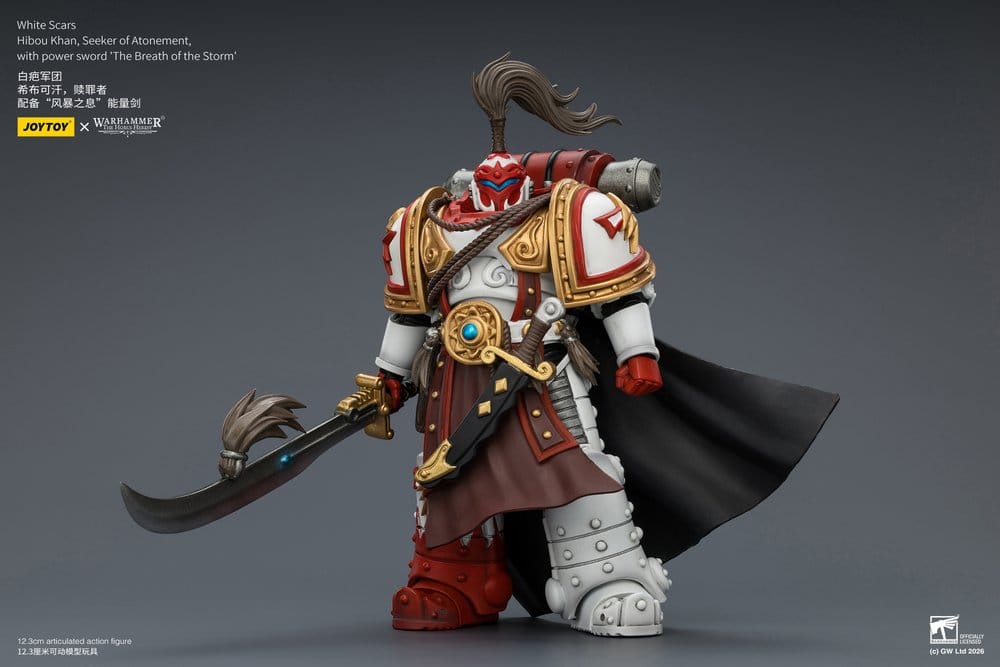 Warhammer The Horus Heresy Action Figure White Scars Hibou Khan, Seeker of Atonement 12 cm - Joy Toy Action Figures