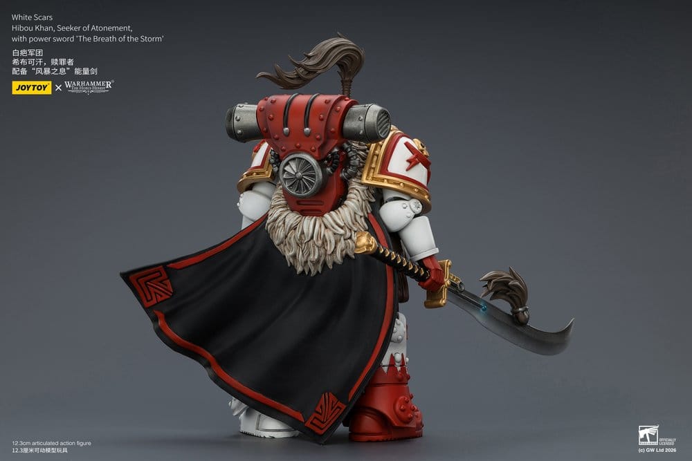 Warhammer The Horus Heresy Action Figure White Scars Hibou Khan, Seeker of Atonement 12 cm - Joy Toy Action Figures
