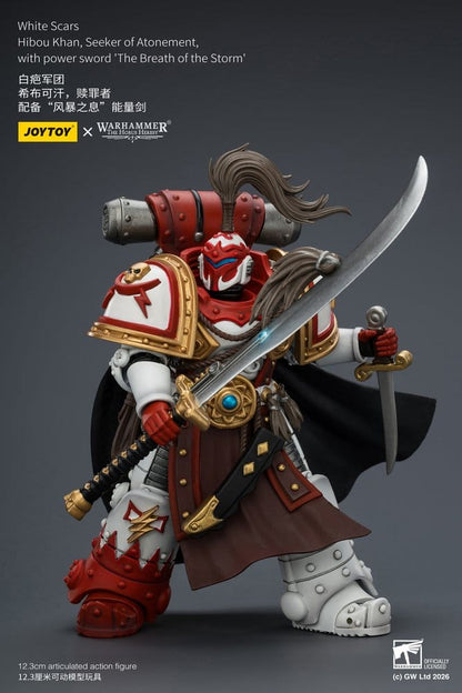 Warhammer The Horus Heresy Action Figure White Scars Hibou Khan, Seeker of Atonement 12 cm - Joy Toy Action Figures