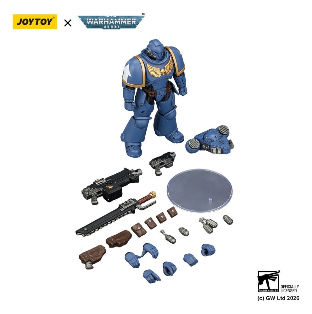 Warhammer 40,000 Action Figure Ultramarines Intercessor 12 cm - Joy Toy Action Figures