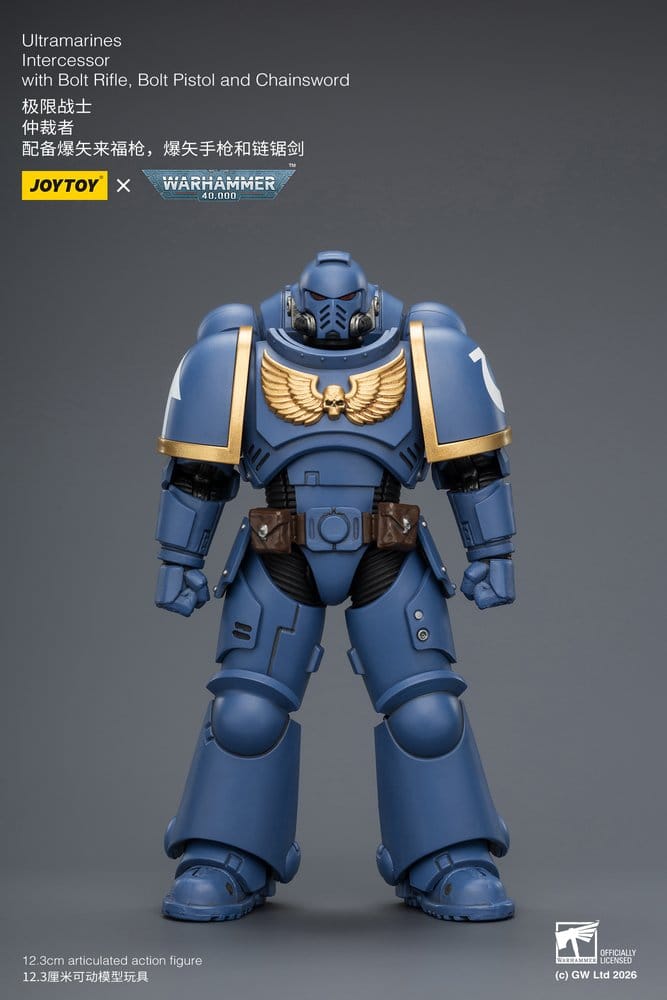 Warhammer 40,000 Action Figure Ultramarines Intercessor 12 cm - Joy Toy Action Figures