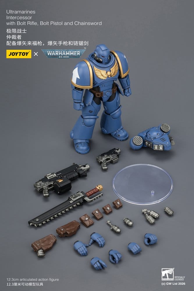 Warhammer 40,000 Action Figure Ultramarines Intercessor 12 cm - Joy Toy Action Figures