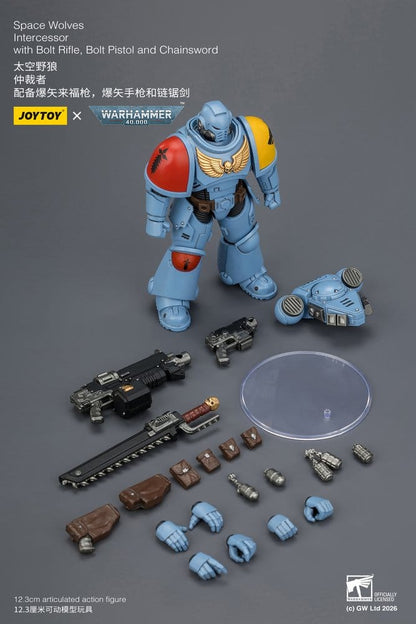 Warhammer 40,000 Action Figure Space Wolves Intercessor 12 cm - Joy Toy Action Figures