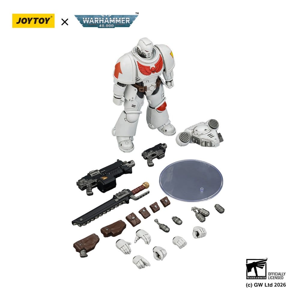 Warhammer 40,000 Action Figure White Scars Intercessor 12 cm - Joy Toy Action Figures