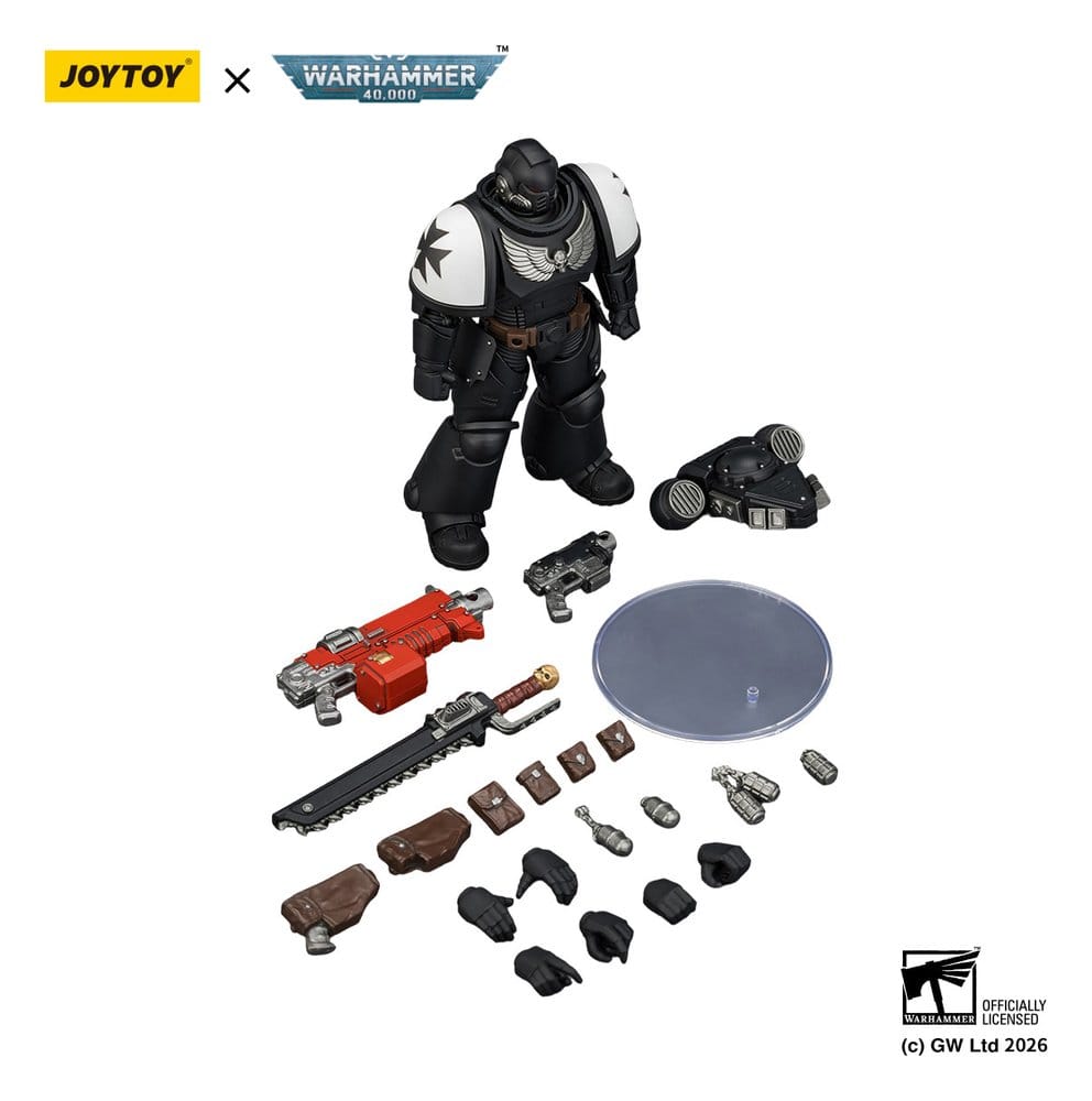 Warhammer 40,000 Action Figure Black Templars Intercessor 12 cm - Joy Toy Action Figures