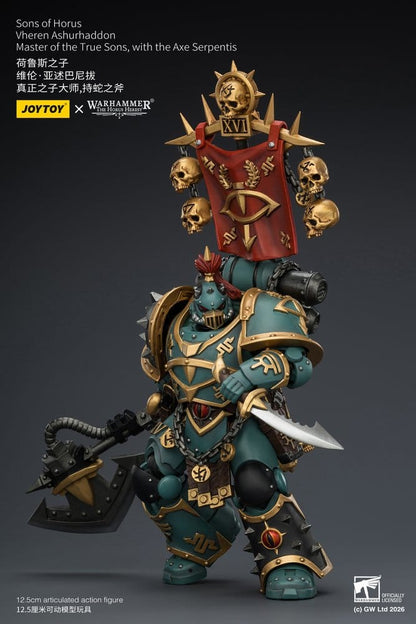 Warhammer The Horus Heresy Action Figure Sons of Horus Vheren Ashurhaddon Master of the True Sons 13 cm - Joy Toy Action Figures