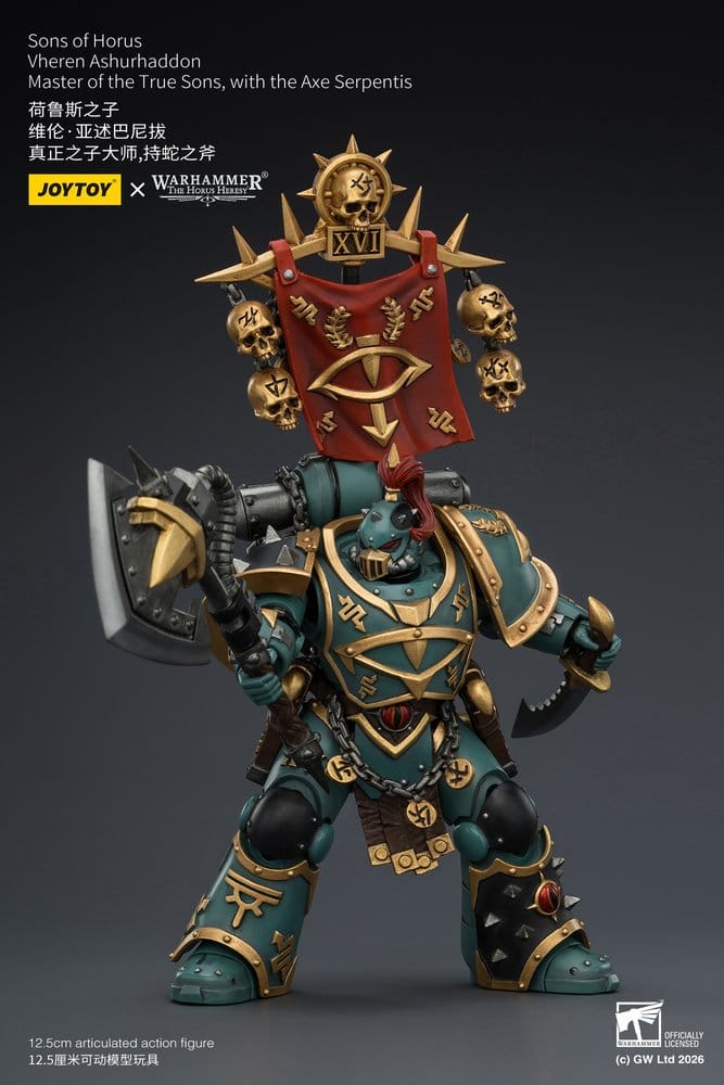 Warhammer The Horus Heresy Action Figure Sons of Horus Vheren Ashurhaddon Master of the True Sons 13 cm - Joy Toy Action Figures