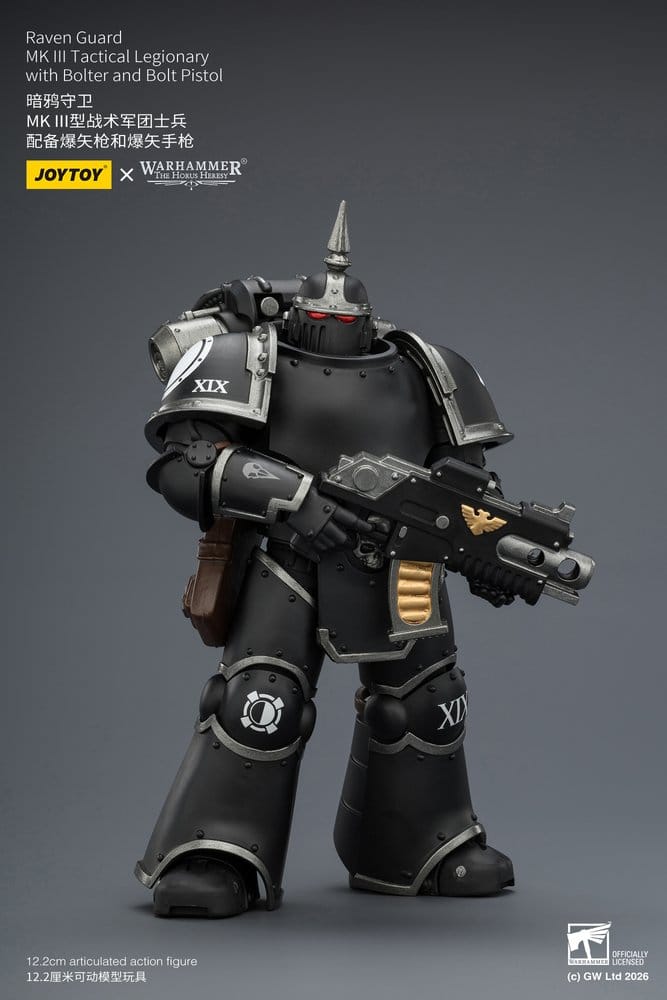 Warhammer 40,000 Action Figure Raven Guard MK III Tactical Legionary 12 cm - Joy Toy (CN) Action Figures