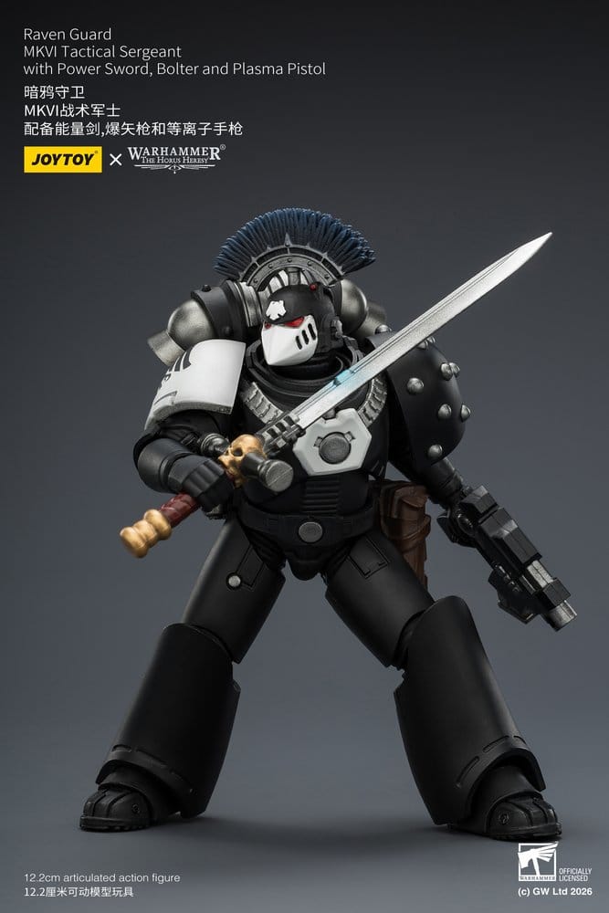 Warhammer 40,000 Action Figure Raven Guard MkVI Tactical Sergeant 12 cm - Joy Toy (CN) Action Figures